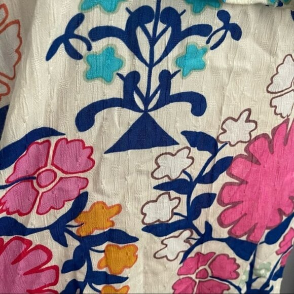 NEW RACHEL Rachel Roy Floral Ruffled One Shoulder Top US M - Picture 3 of 6